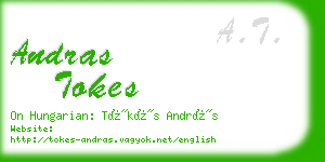 andras tokes business card